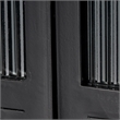 J&D Designs Co Vitrino 2 Door Metal Iron Dresser in Black