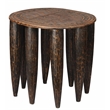 J&D Designs Co Naga Mango Wood Side Table in Brown