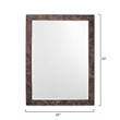 J&D Designs Co Chandler Rectangle Wood Mirror in Charcoal