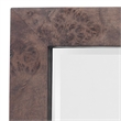 J&D Designs Co Chandler Rectangle Wood Mirror in Charcoal