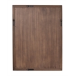 J&D Designs Co Chandler Rectangle Wood Mirror in Charcoal