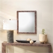 J&D Designs Co Chandler Rectangle Wood Mirror in Charcoal