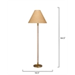 J&D Designs Co Morgana Metal and Wood Floor Lamp Antique Brass