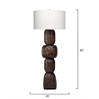 J&D Designs Co Totem Wood Floor Lamp