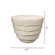 J&D Designs Co Concentric Fiberglass Side Table Cream
