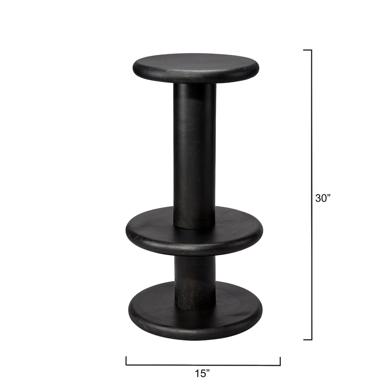 J&D Designs Rye Mango Wood Barstool