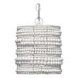 J&D Designs Co Strand Wood Beaded Pendant White