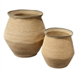 J&D Designs Co Cobra Seagrass Basket Set Natural Jute
