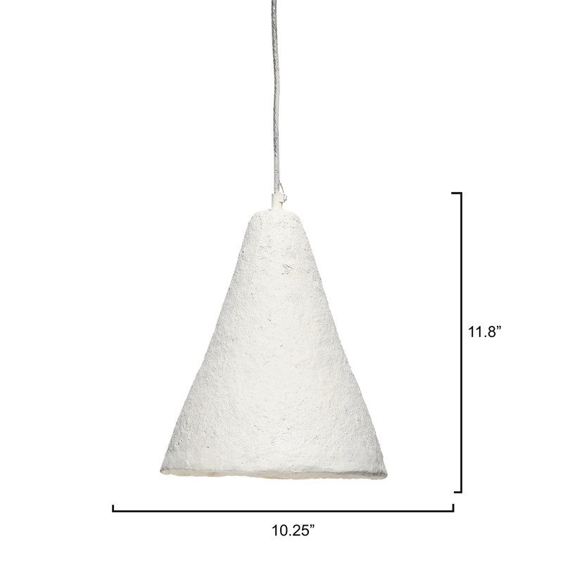 J&D Design Folio Pendant Off White Paper