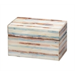 J&D Designs Roosevelt Blue Mother of Pearl Decorative Box Small