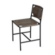 J&D Designs Asher Leather Dining Chair Grey