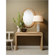 J&D Designs Preston Mother of Pearl Table Lamp with Linen Shade