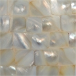 J&D Designs Capsule Mother of Pearl Table Lamp with Linen Shade