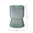 J&D Designs Co Huntington Garden Glass Stool in Blue