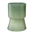 J&D Designs Co Huntington Garden Glass Stool in Green