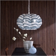 J&D Designs Co Clamshell Chandelier in Blue and White in Small