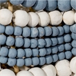 J&D Designs Co Clamshell Chandelier in Blue and White in Small