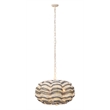 J&D Designs Co Clamshell Chandelier in Blue and White in Small