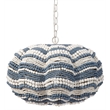 J&D Designs Co Clamshell Chandelier in Blue and White in Small