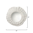 J&D Designs Co Millstone Mirror in White