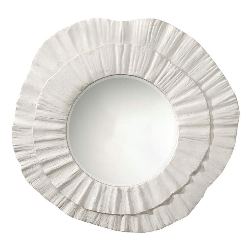 J&D Designs Co Millstone Mirror in White