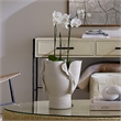 J&D Designs Co Torn Wide Vessel in White