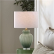 J&D Designs Co Agnes Table Lamp in Celadon Glass