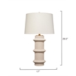 J&D Designs Co Trousdale Table Lamp in Cream