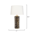 J&D Designs Co Wright Table Lamp in Iridescent Espresso Ceramic