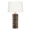 J&D Designs Co Wright Table Lamp in Iridescent Espresso Ceramic