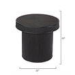 J&D Designs Taylor Side Table in Black