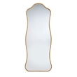 J&D Designs Aurora Floor Mirror in Antique Brass