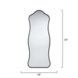 J&D Designs Aurora Floor Mirror in Black