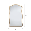 J&D Designs Aurora Wall Mirror in Antique Brass