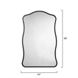 J&D Designs Aurora Wall Mirror in Black
