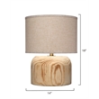 J&D Designs Timber Table Lamp in Natural