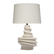 J&D Designs Co Dune Table Lamp in Off white