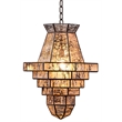 J&D Designs Co Imperial 1-Light Glass and Metal Pendant