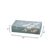J&D Designs Co Bouquet Decorative Lacquered Paper Box in Blue