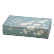 J&D Designs Co Bouquet Decorative Lacquered Paper Box in Blue