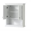 Wyndham Collection Deborah Wood Bathroom Wall-Mounted Storage Cabinet in White