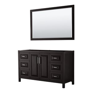 Wyndham Collection Daria 60&quot No Sink Wood Single Bathroom Vanity in Espresso