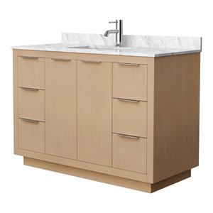 Wyndham Collection Maroni 48&quot Plywood Single Bathroom Vanity in Natural