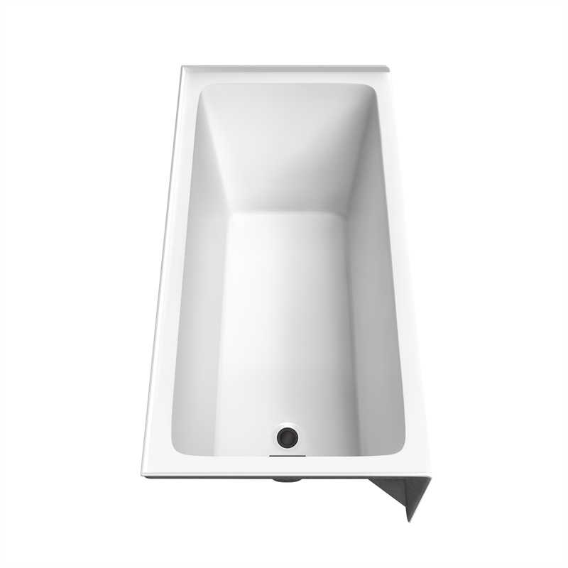 Grayley 60x30x18 Inch Alcove Bathtub with Left-Hand Drain & Trim in Matte Black