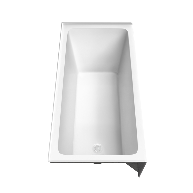 Grayley 60x30x18 Inch Alcove Bathtub with Left-Hand Drain & Trim in Shiny White