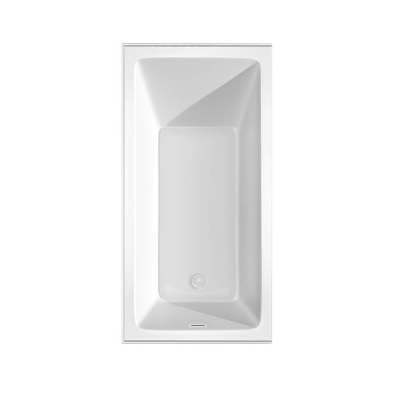 Grayley 60x30x18 Inch Alcove Bathtub with Left-Hand Drain & Trim in Shiny White