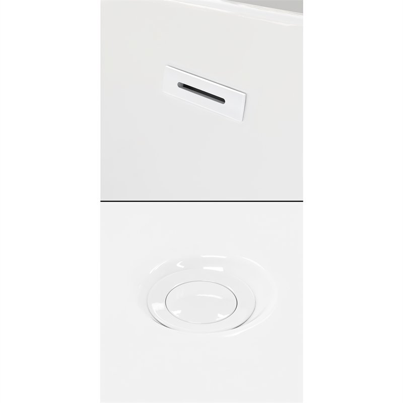 Grayley 60x30x18 Inch Alcove Bathtub with Left-Hand Drain & Trim in Shiny White