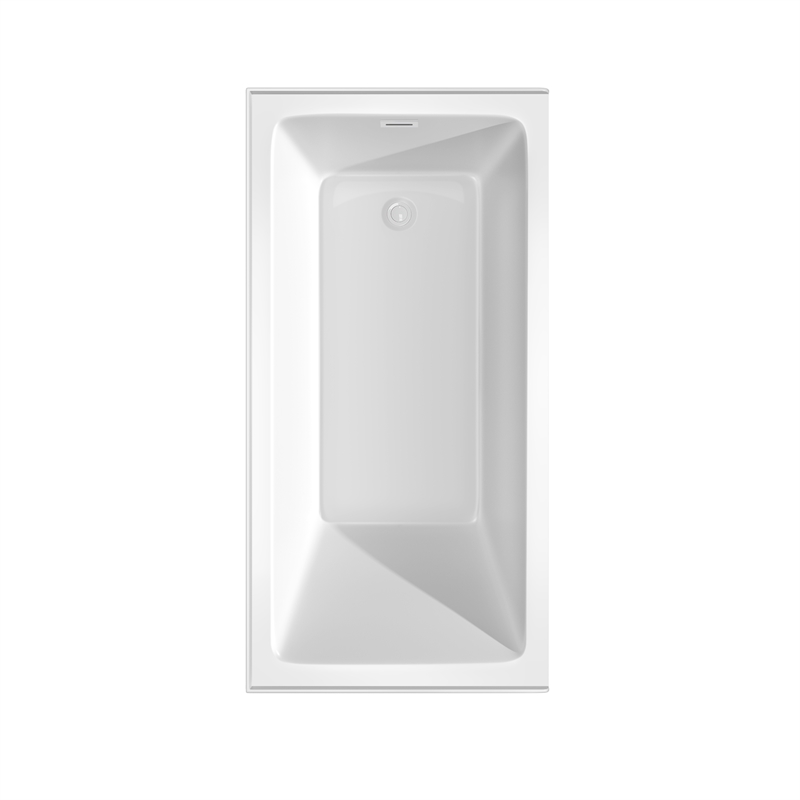 Grayley 60x30x18 Inch Alcove Bathtub with Right-Hand Drain & Trim in Shiny White