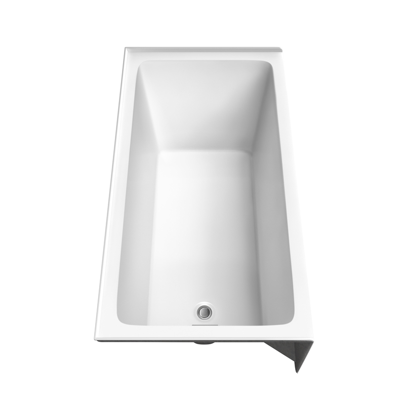 Grayley 60x32x18 Inch Alcove Bathtub w/ Left-Hand Drain &Trim in Polished Chrome