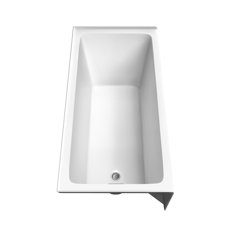 Grayley 60x30x18 Inch Alcove Bathtub w/ Left-Hand Drain &Trim in Polished Chrome